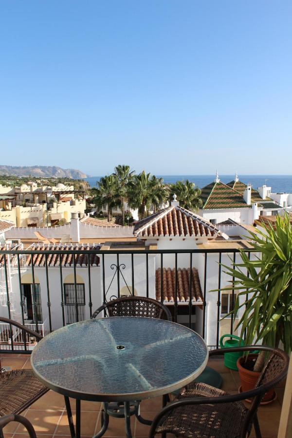 Playa Burriana, Tva Terasser, Havsutsikt, Pool ネルハ エクステリア 写真