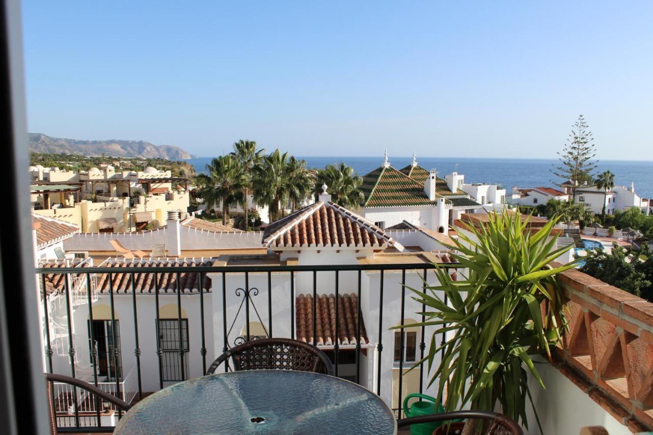 Playa Burriana, Tva Terasser, Havsutsikt, Pool ネルハ エクステリア 写真